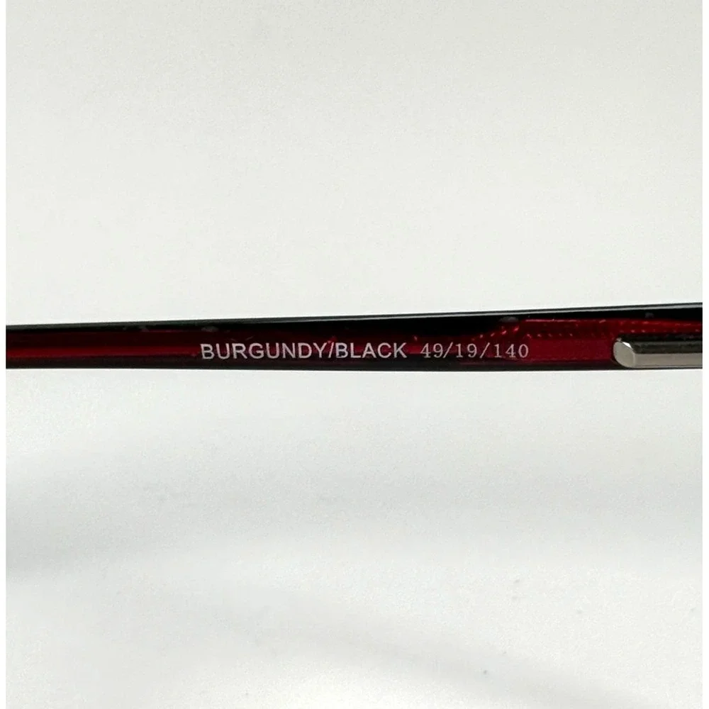 MODERN OPTICAL Welcome Eyeglasses Frame Only 49-19-140 Burgundy/Black Womens‎
